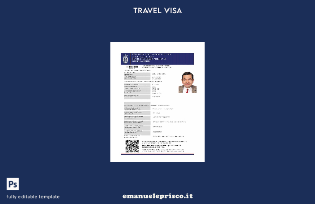modello di visto per Serbia in stile verificato nei formati Word e Pdf, modello 